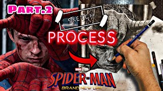 🔥 From Sketch to Realistic Spider-Man 🕷️ | Part 2