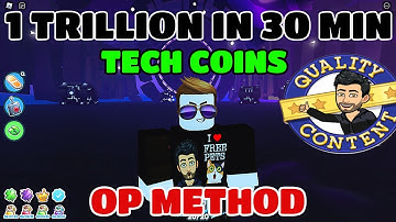 New OP method to get billions of tech coins in pet simulator x after new update glitch best method.