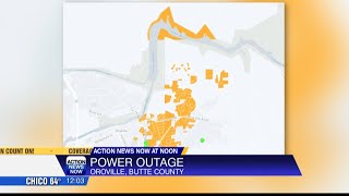 Over 360 PG&E customers without power near Oroville