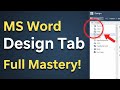 MS Word Design Tab Complete Tutorial in Urdu | Beginners Guide 2026