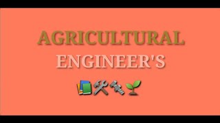 Agricultural Engineers Status... -Student-Status- 4Year Life..