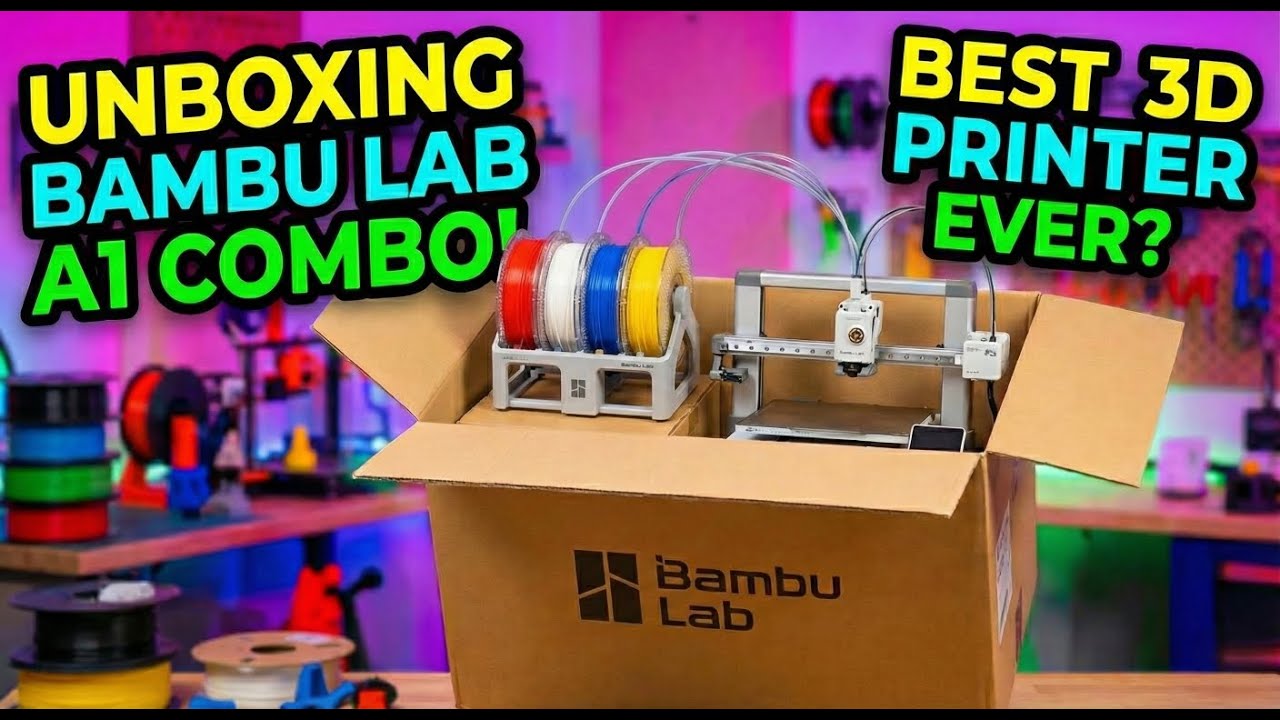 Is This The Best Beginner 3D Printer? Bambu Lab A1 Combo Setup & First ...