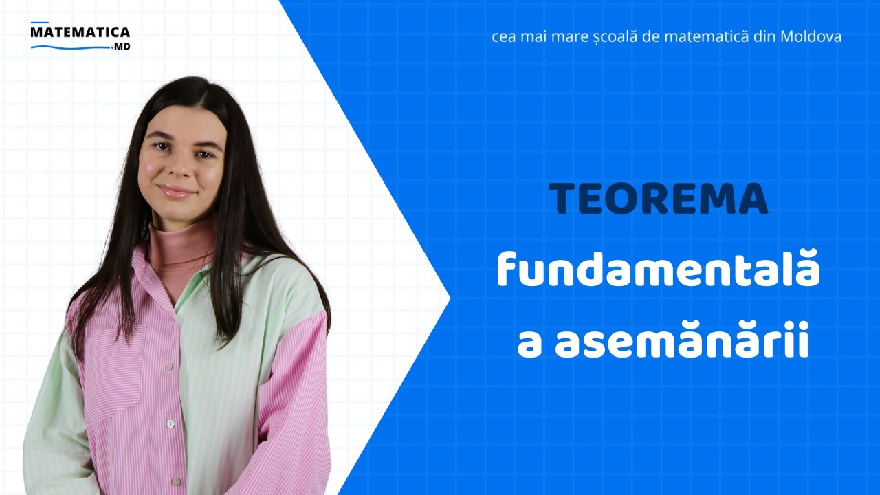 Exercițiu cu teorema fundamentală a asemănării | Matematica.md - YouTube