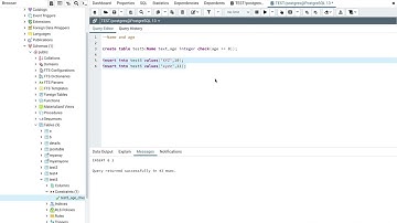 How to use check constraint in Postgres SQL