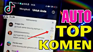 Cara Menambah Like Komen Tik Tok