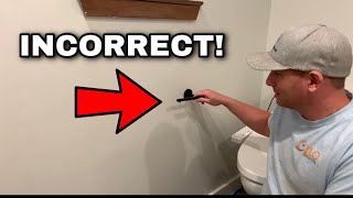 You're installing your open ended toilet paper holder the WRONG WAY.