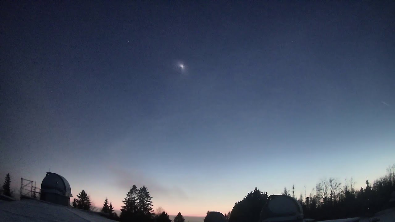 Überflug einer Raketenstufe am 11.01.2026