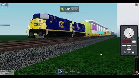CSX ES40DC 5533 and CSX 1992 Leads Short Intermodal/Manifest