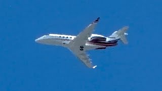 private Bombardier Challenger 350 taking off from KGTF. *N529NN* KGTF - KFCM