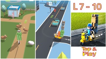 Deliver it 3D Levels 7 - 10 Gameplay Walkthrough Android Games, ios All Levels Unlock Simulator