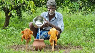 Double Way Cooked Chicken! Steamed And Simultaneously Barbecued Chicken!