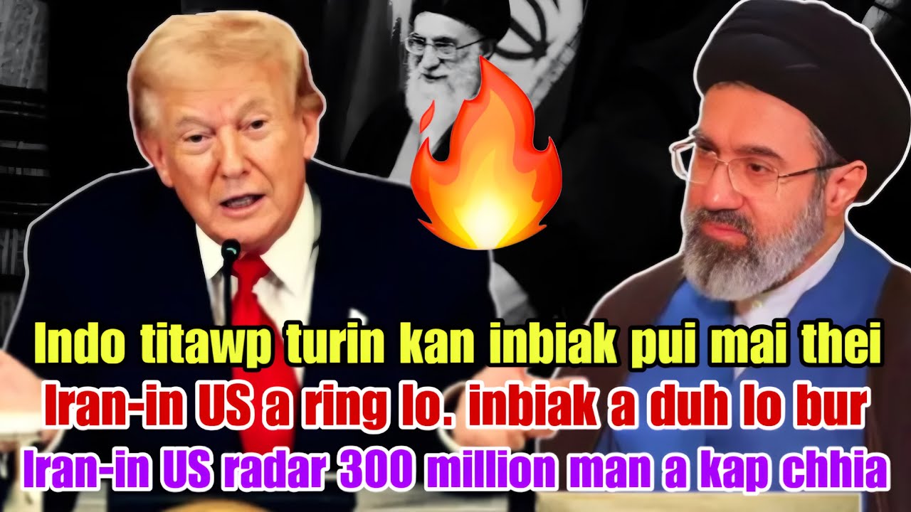 Trump-an mi a barakhaih leh ta😁Iran nena inbiak⁉️Iran-in US radar man to a kap chhia😱