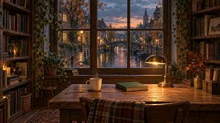 The Bookshop After the Rain 🍂 Warm Autumn Lo-fi for Reading & Study | Lofi Soundlab