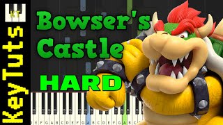Bowser's Castle [New Super Mario Bros. DS] - Hard Mode [Piano Tutorial] (Synthesia)