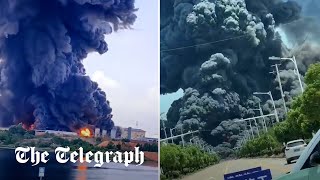video: Watch: Huge explosion seen at Chinese chemical facility