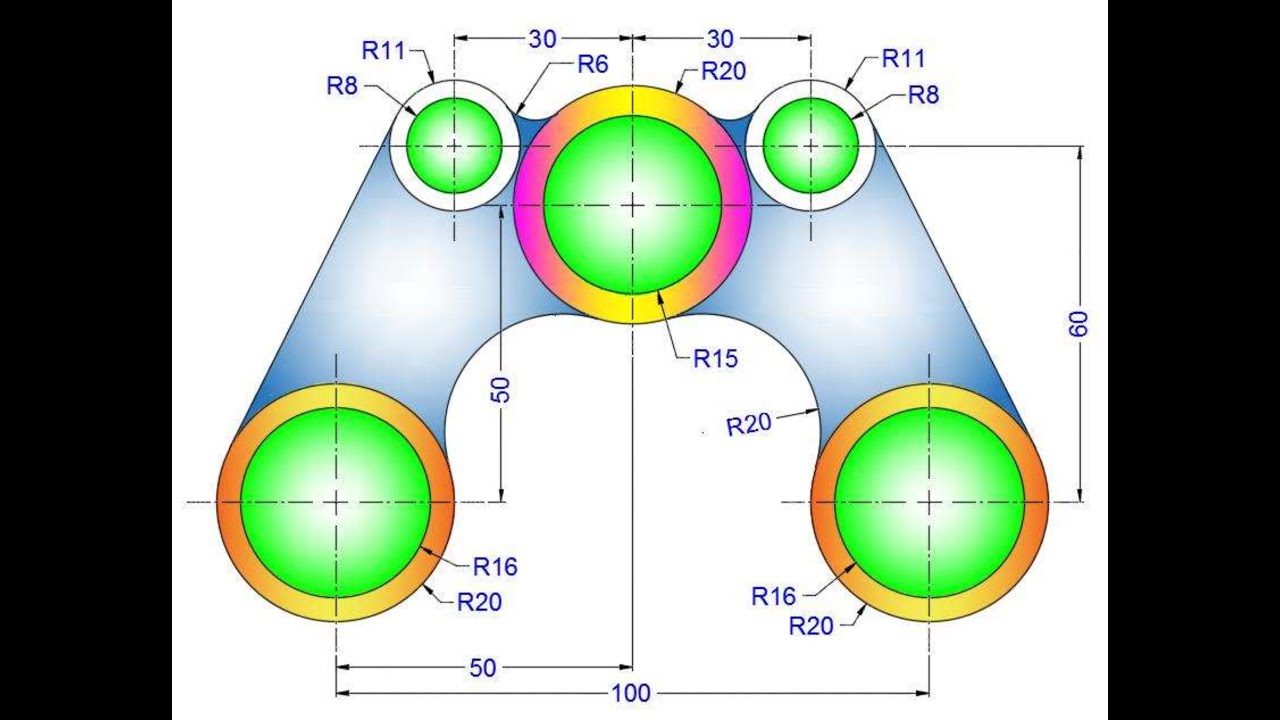 SolidWorks 2D excersise 174