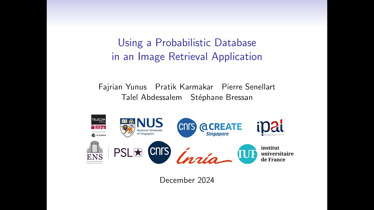 Using a Probabilistic Database in an Image Retrieval Application
