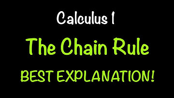 The Chain Rule: Best Explanation to Help You Master Taking Derivatives! Math with Professor V