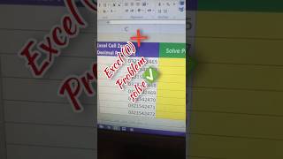 Excel Cell Main Zero Decimal Problem with Symbol | Excel Tips & Tricks #Shorts
