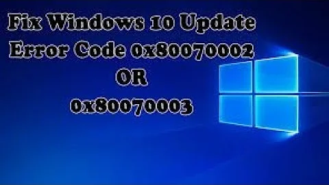 How To Fix Windows Update Error 0x80070003