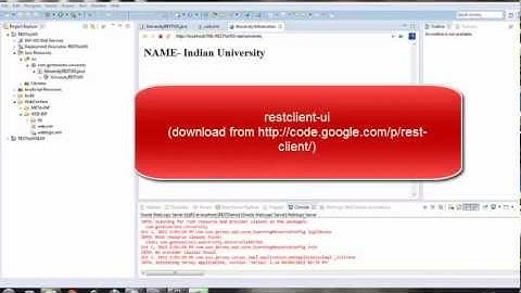 Web Services Part 5 - How to create RESTful Web Services (Hands on using Eclipse and Jersey)