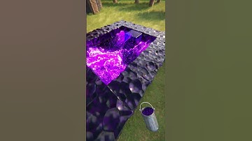 Entering Realistic Nether Portal / Minecraft RTX #shorts #minecraft