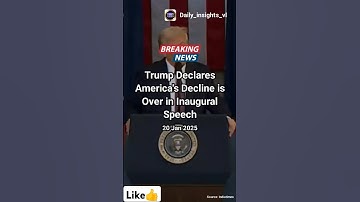 Trump declares America