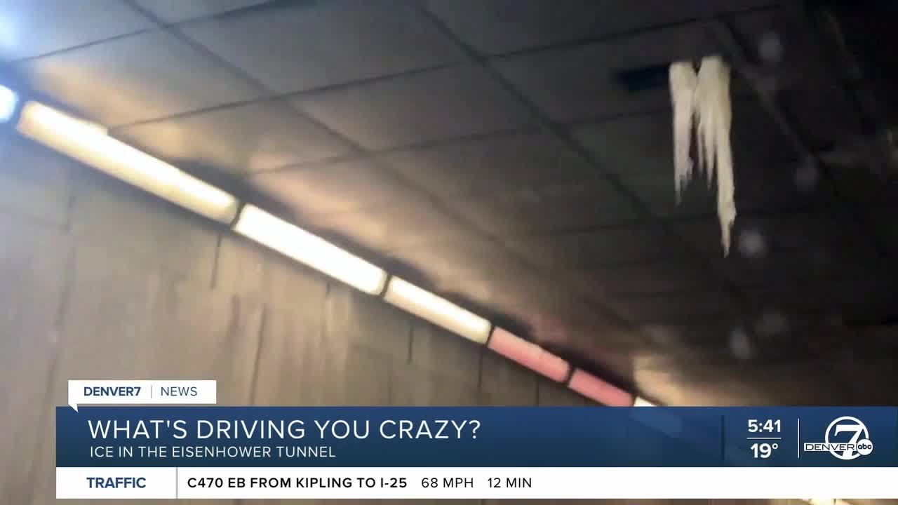 Why is there so much ice coming through the walls of the Eisenhower Tunnel?