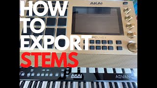 How To Export Stems ON MPC Live II 2.11