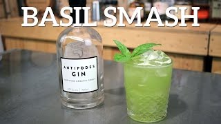 Basil Smash Gin Cocktail Recipe