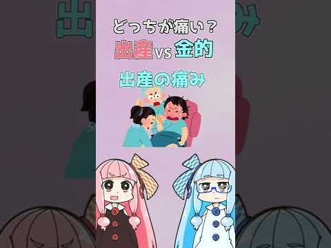 雑学 出産と金的どっちが痛いの