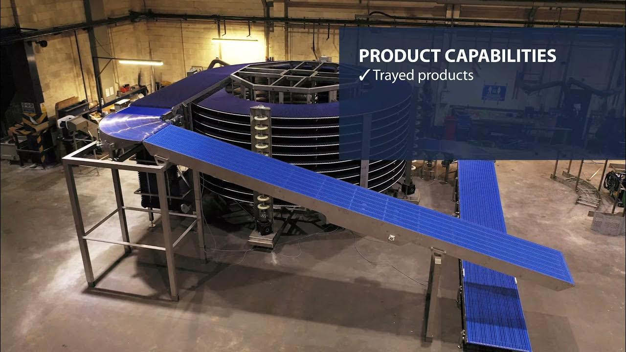 Blackrow Engineering and Intralox Spiral Conveyance Solution YouTube