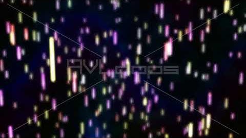 Neon Rain Falling Particles Glowing Rainbow Colors on Dark Backdrop - IncrediVFX - AVloops