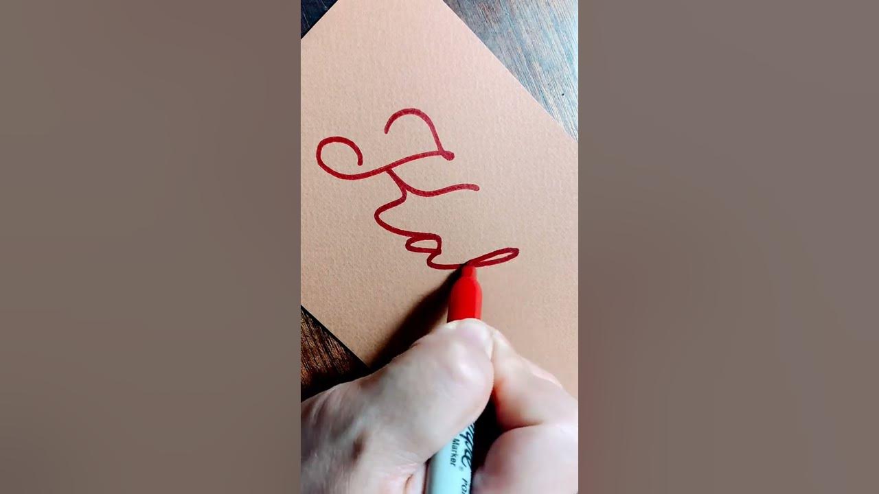 How to write ‘Kabir’ in cursive YouTube