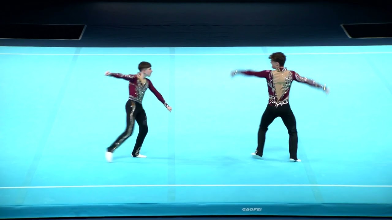 Great Britain (GBR) - 2024 Acrobatic Worlds, Guimaraes (POR) Dynamic Qualification  Men's Pair