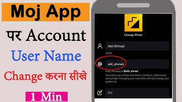 Moj App पर User name कैसे change करे 2021 | How to Change Username on Moj App