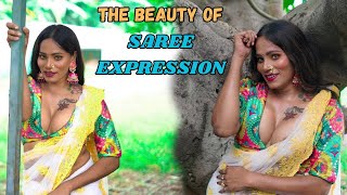 BONG MONIKA // SAREE LOVERS// EXPRESSION Video// HOT BONG Look #saree #sareelove