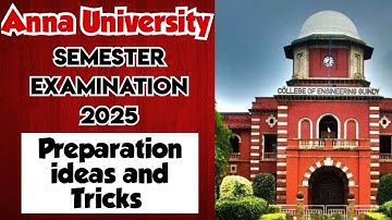 Anna University Engineering semester examination preparation and tricks 2025|Engineering king|