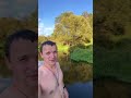 Очень. Закаливание холодной водой в реке.