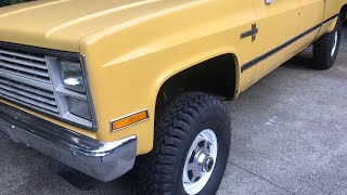 Square body 4inch lift install