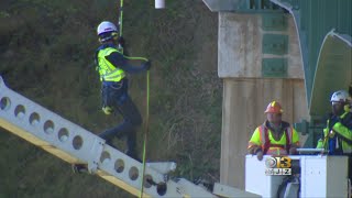 First Responders Practice Bridge Rescue Operations