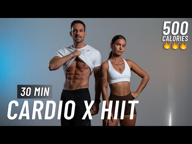 30 MIN CARDIO HIIT WORKOUT - ALL STANDING - Full Body, No Equipment, No Repeats class=