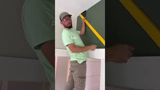 Trim carpentry training: accent walls part 2. #shorts,#remodel,#hgtv,#fyp