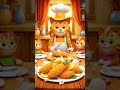 Mushukning baliq ovlab, uyida mazali taom tayyorlagan qisqa sarguzashti. #cat #animation #fish