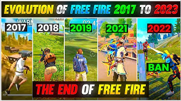 FREE FIRE STORY 2017 TO 2023| EVOLUTION OF FREE FIRE |SUCCESS STORY OF FREE FIRE |GARENA FREE FIRE