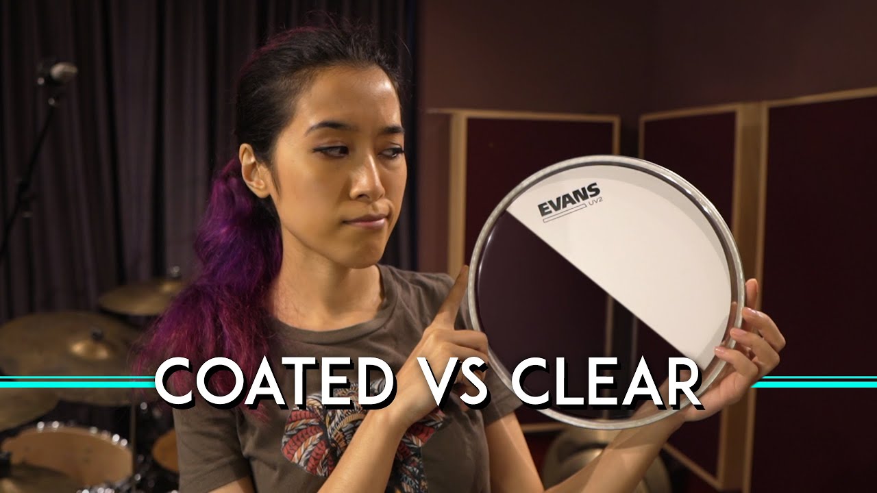 Clear or Coated Tom Heads? Evans UV2 vs. G2 clear