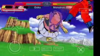 Goku SSJ Dios Azul  vs Majin boo   (PPSSPP)