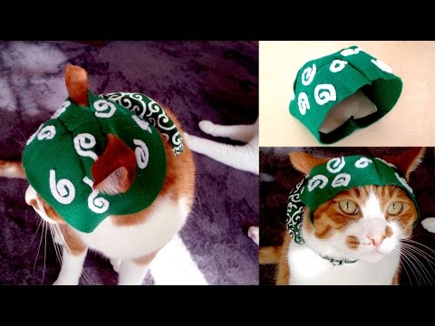 猫のコスプレ 頭巾 被り物の作り方 泥棒猫あわらる Youtube