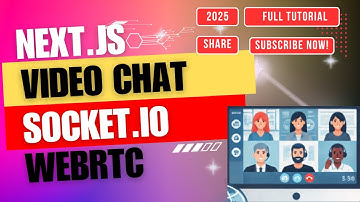 Video Chat App 1-1 Next.JS React WebRTC Socket.io Full Tutorial 2025