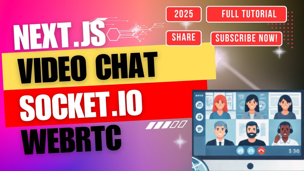 Video Chat App 1-1 Next.JS React WebRTC Socket.io Full Tutorial 2025 ...